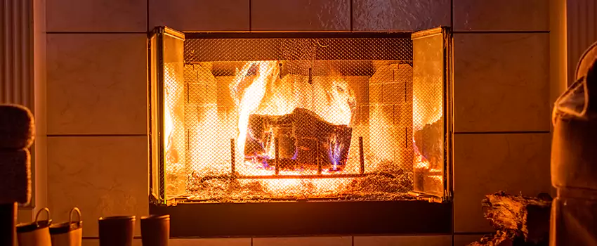 Mendota Hearth Landscape Fireplace Installation in Fleming Island, Florida