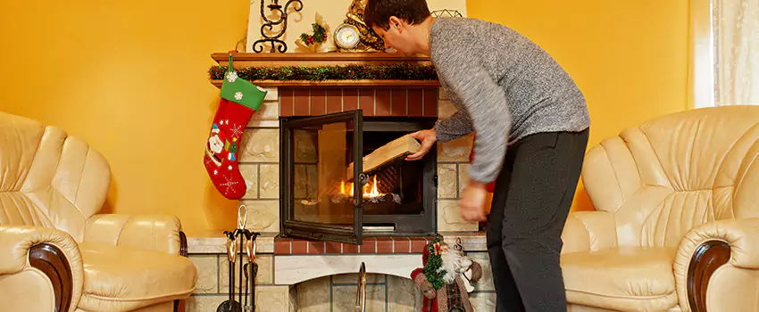 Rusted Metal Fireplace Restoration in Fleming Island, Florida