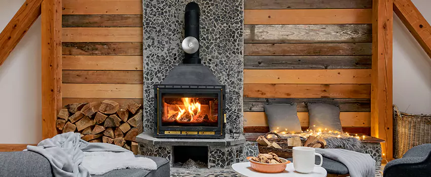 Thelin Hearth Products Direct Vent Gas Stove Fireplace Inspection in Fleming Island, Florida